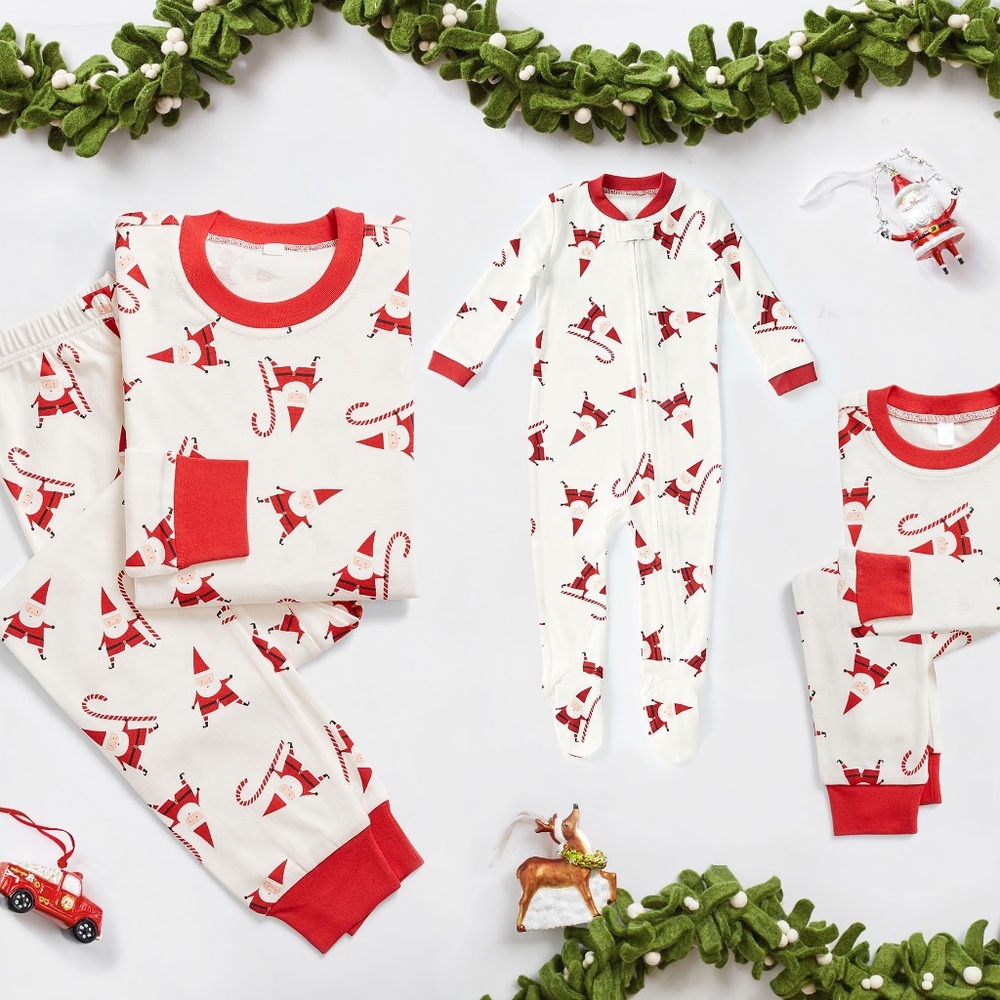 Smiley Santa Organic Cotton Pajama- PBK